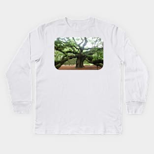 The Angel Oak Tree in South Carolina Kids Long Sleeve T-Shirt